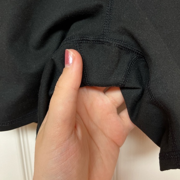 Ododos High Waist Black Athletic Bike Shorts - Picture 6 of 8